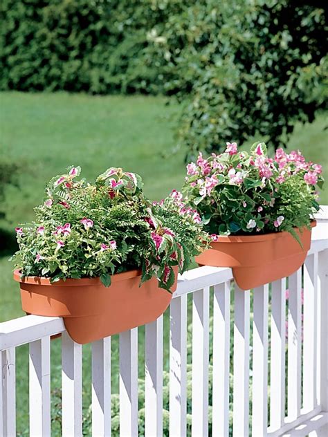 Over Railing Flower Boxes Planters You'll Love 